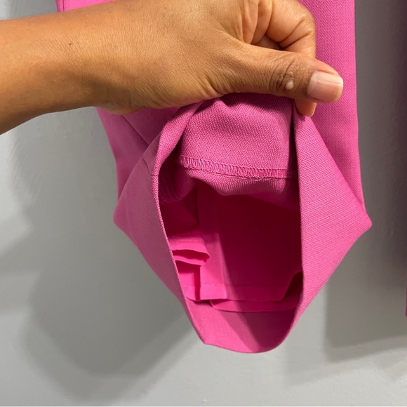 J. Crew Willa Cropped Flare trousers pants Garden Dahlia Pink Italian Wool 8 - Picture 6 of 13